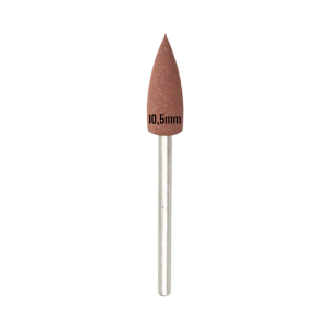 Silikon Polierbit braun | Spitz Ø10,5mm | #320 Grit | Glanzpolierer